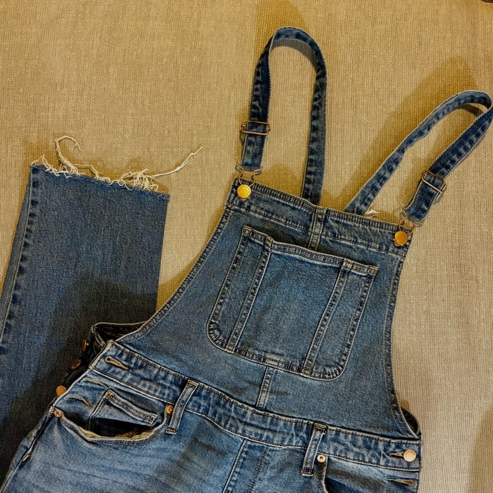 Dark Wash Denim Overalls from Universal Thread